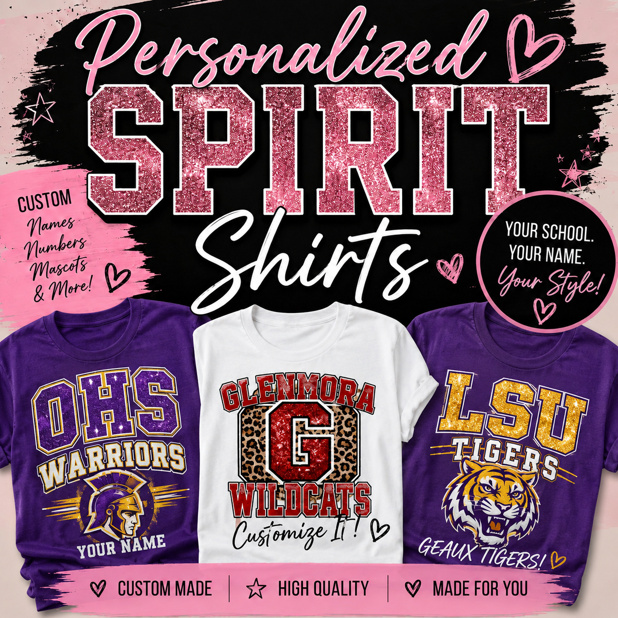 Personalized Spirit Shirts