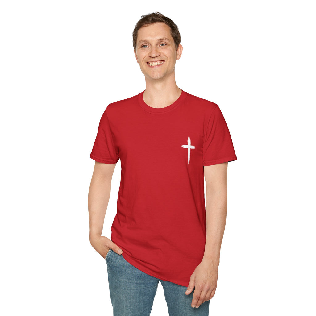 Christian Cross Pocket T-Shirt — Minimal Faith Graphic Tee