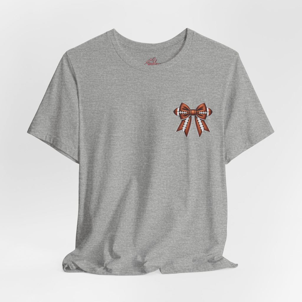 Football Mom T-Shirt — "My Heart Is On The Line" Graphic Tee for Game Day