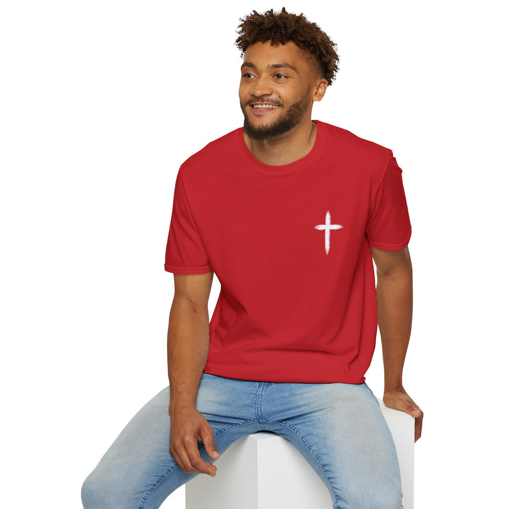 Christian Cross Pocket T-Shirt — Minimal Faith Graphic Tee