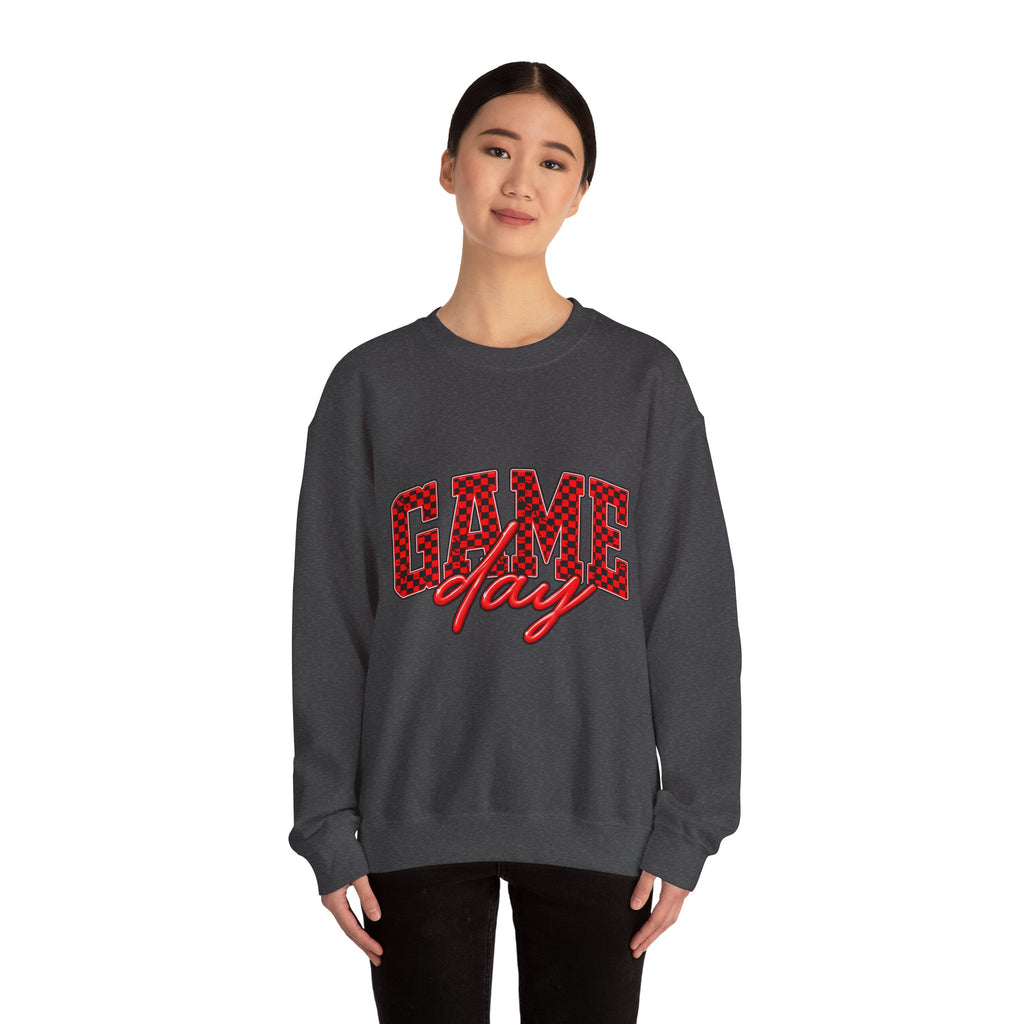 Game Day Crewneck Sweatshirt — Marquee Lettering Sports Pullover