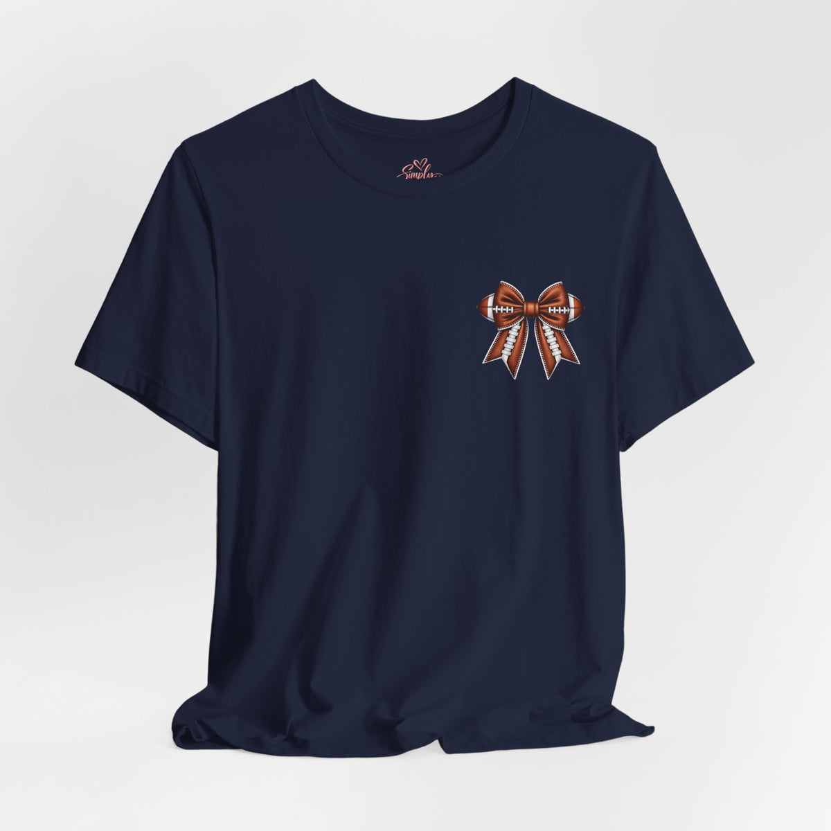 Football Mom T-Shirt — "My Heart Is On The Line" Graphic Tee for Game Day