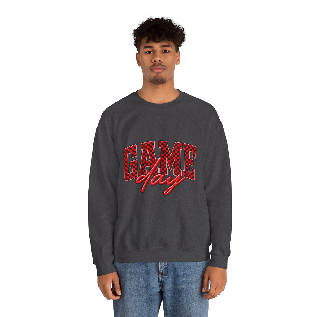 Game Day Crewneck Sweatshirt — Marquee Lettering Sports Pullover
