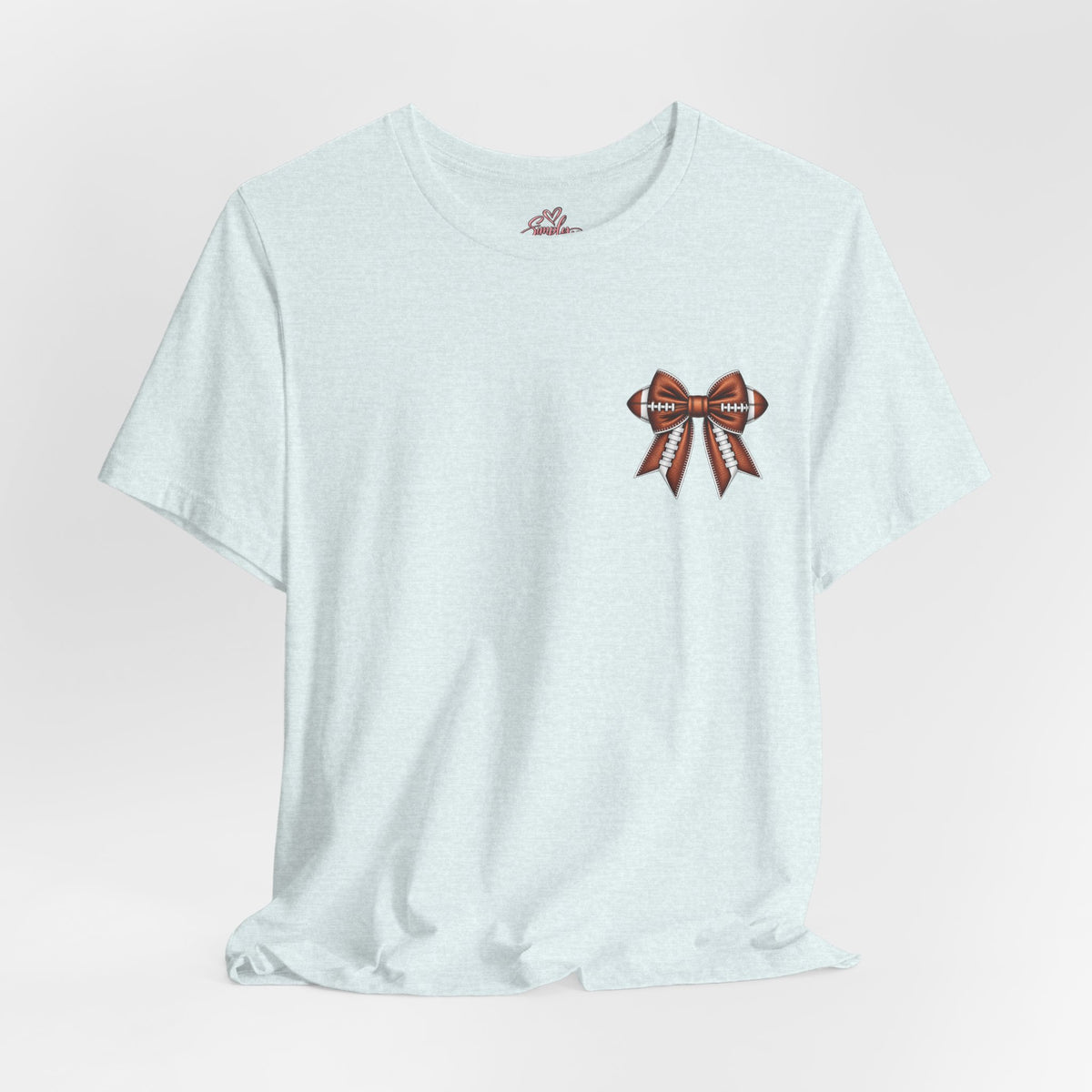 Football Mom T-Shirt — "My Heart Is On The Line" Graphic Tee for Game Day