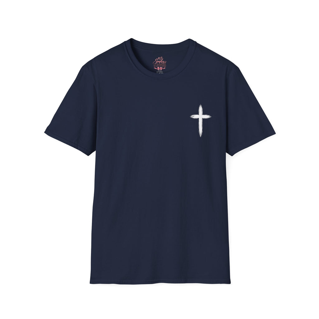 Christian Cross Pocket T-Shirt — Minimal Faith Graphic Tee