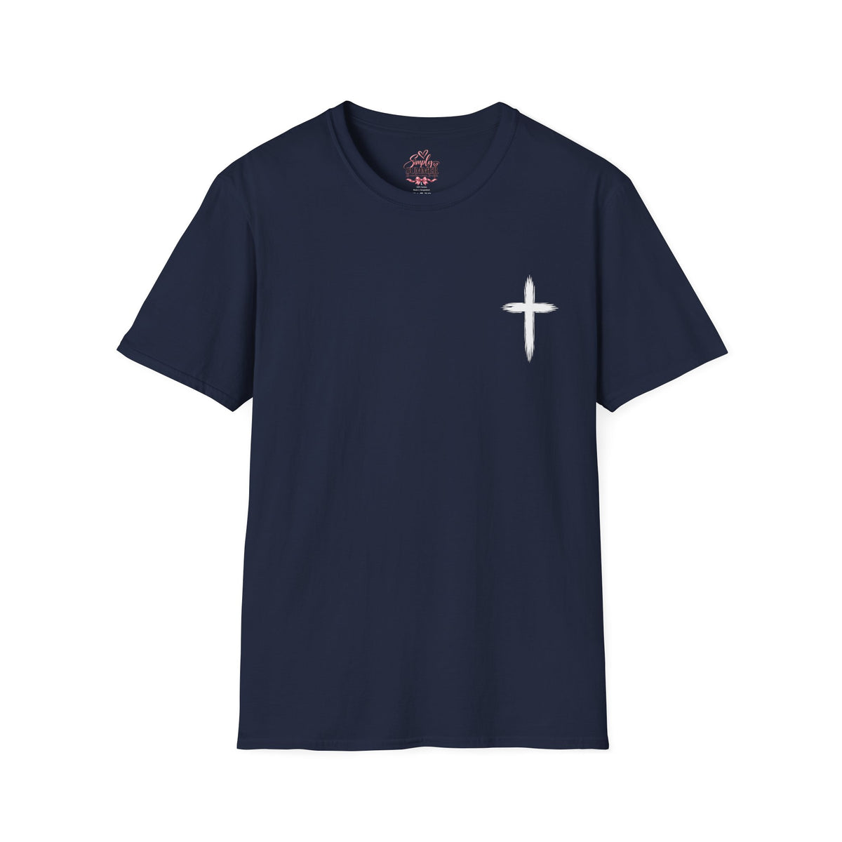 Christian Cross Pocket T-Shirt — Minimal Faith Graphic Tee