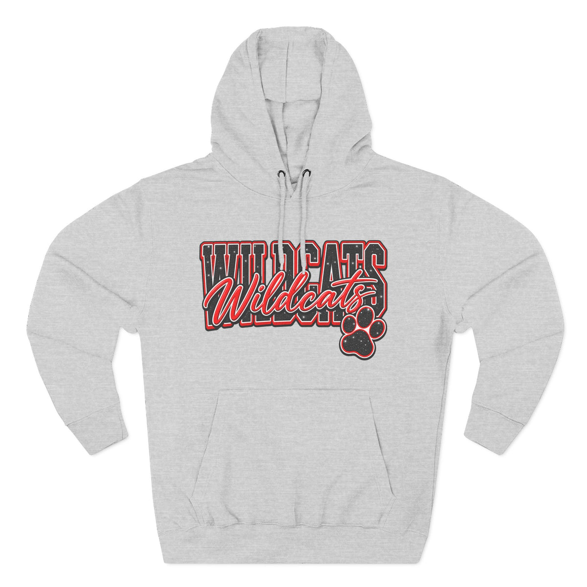 Three-Panel Fleece Hoodie