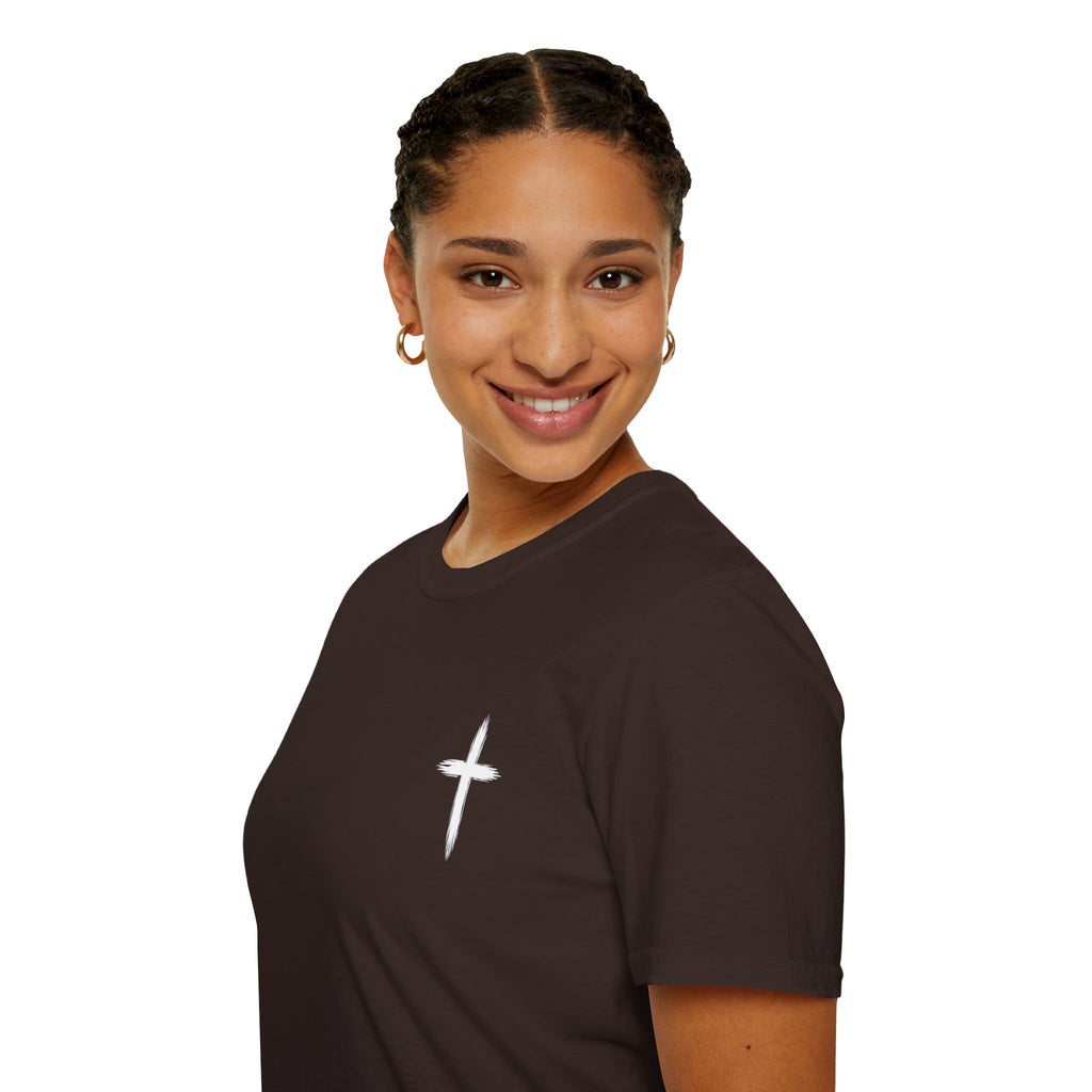 Christian Cross Pocket T-Shirt — Minimal Faith Graphic Tee