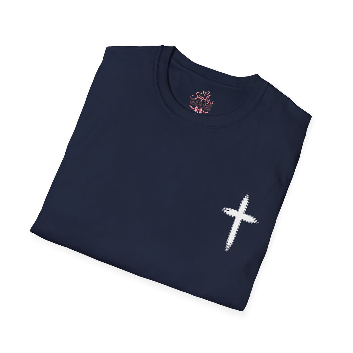 Christian Cross Pocket T-Shirt — Minimal Faith Graphic Tee