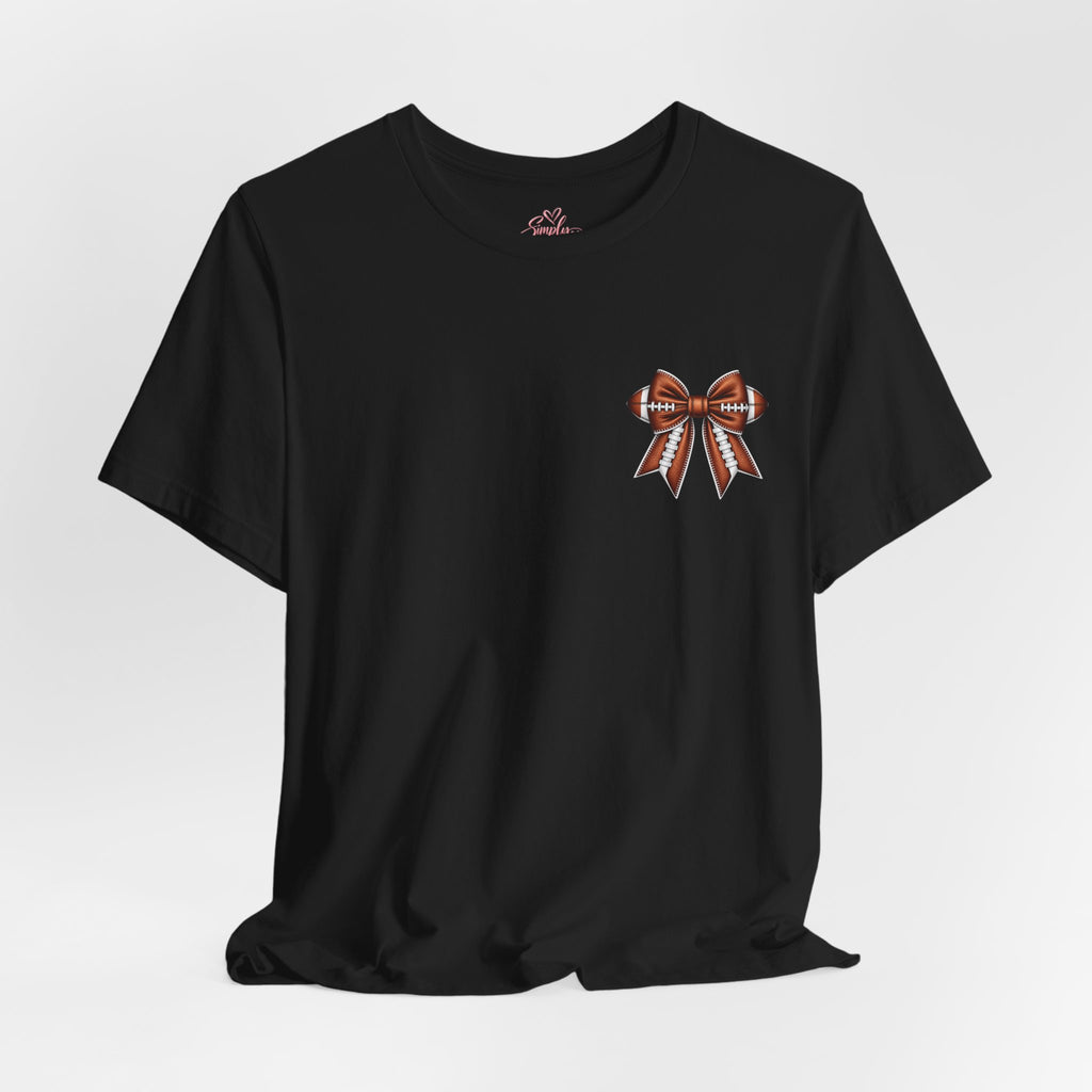Football Mom T-Shirt — "My Heart Is On The Line" Graphic Tee for Game Day