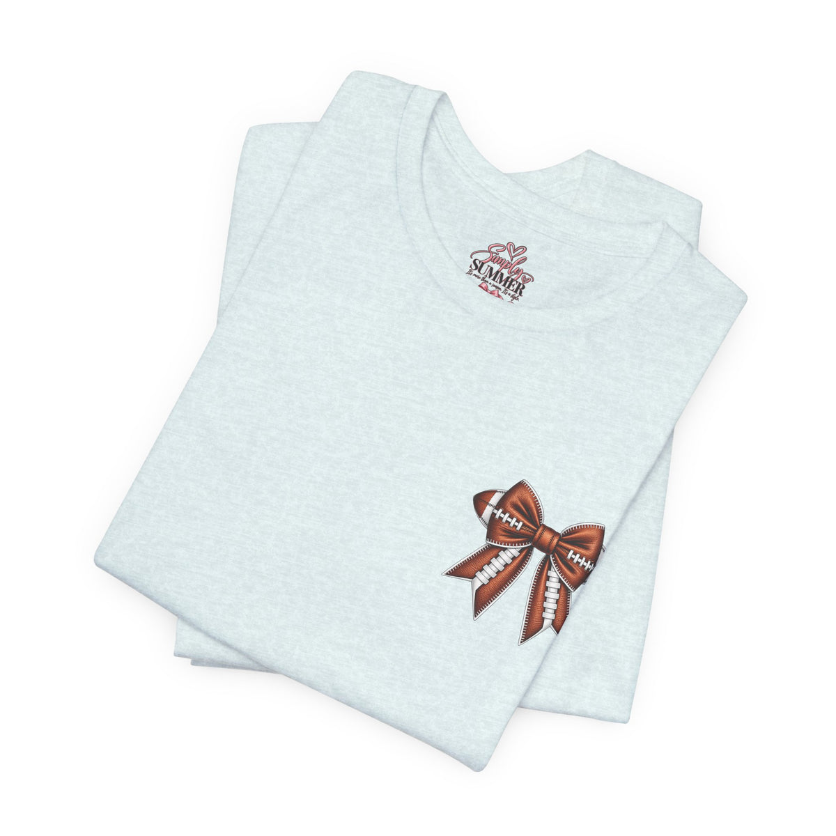 Football Mom T-Shirt — "My Heart Is On The Line" Graphic Tee for Game Day