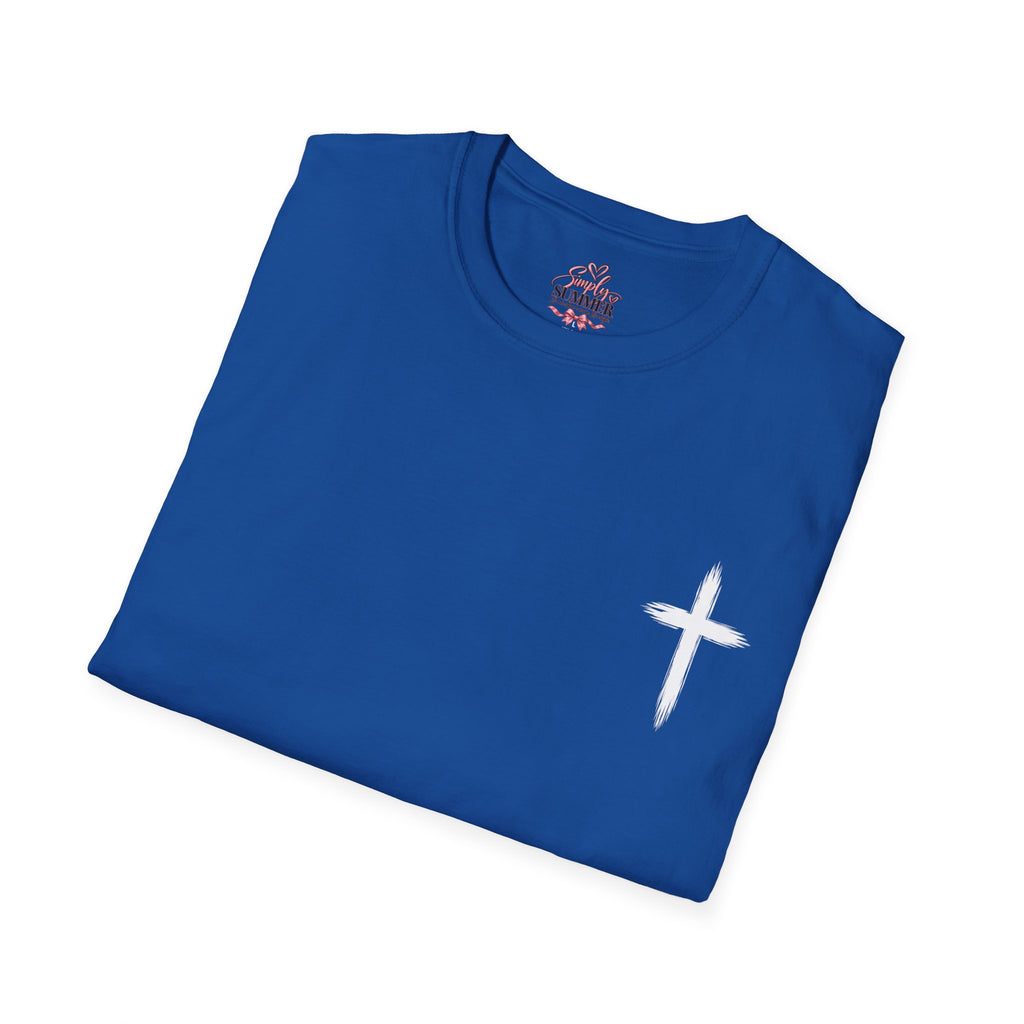 Christian Cross Pocket T-Shirt — Minimal Faith Graphic Tee