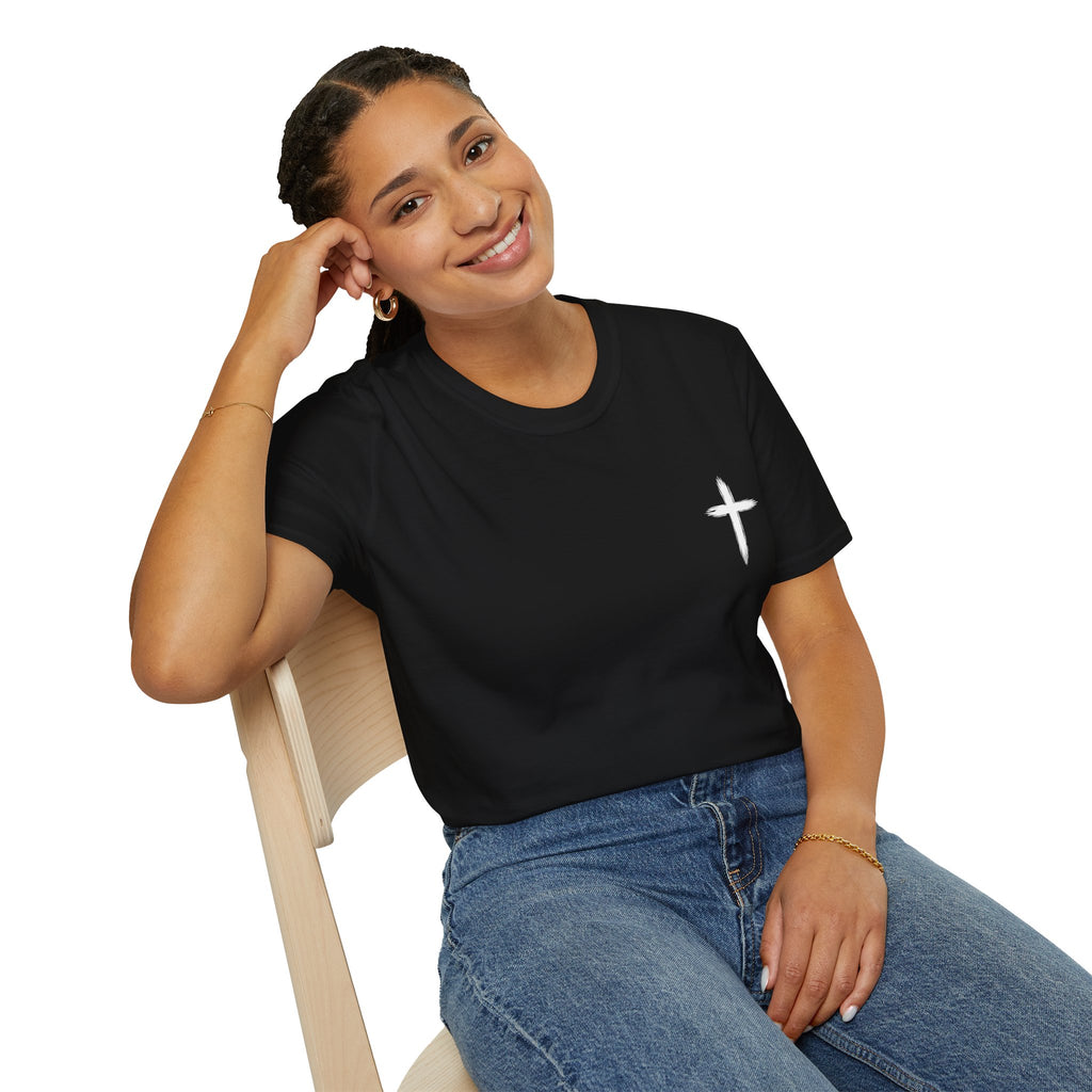 Christian Cross Pocket T-Shirt — Minimal Faith Graphic Tee