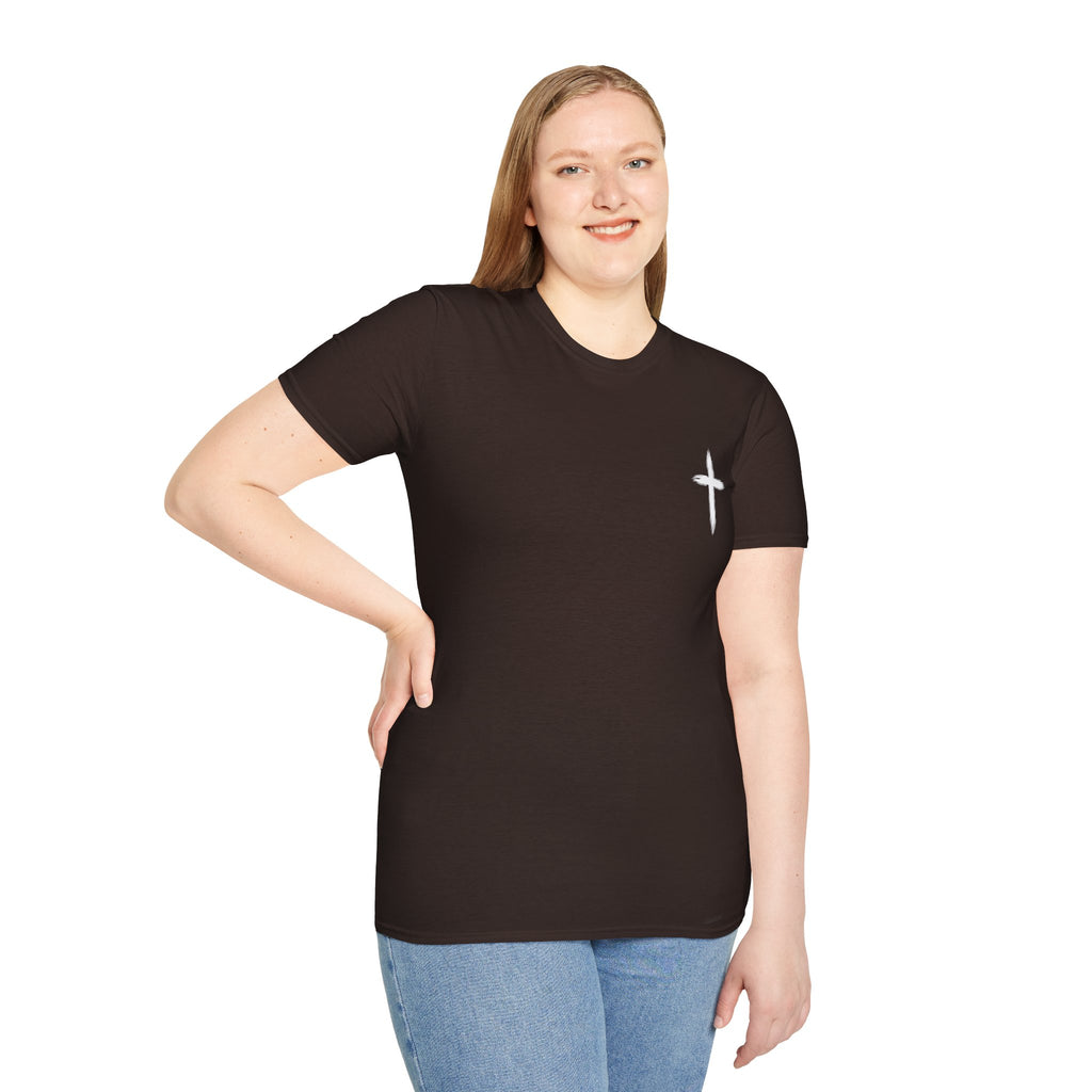 Christian Cross Pocket T-Shirt — Minimal Faith Graphic Tee