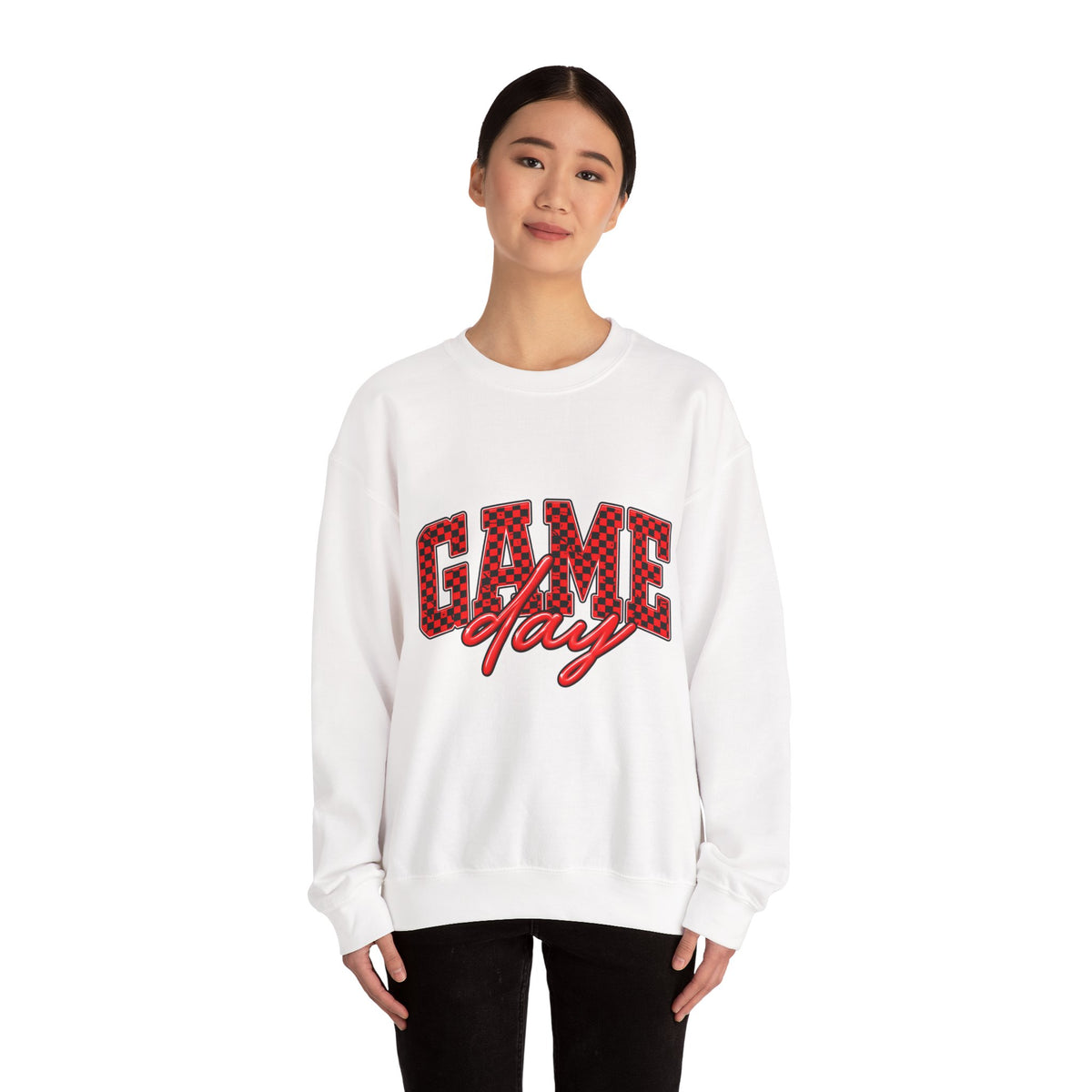 Game Day Crewneck Sweatshirt — Marquee Lettering Sports Pullover