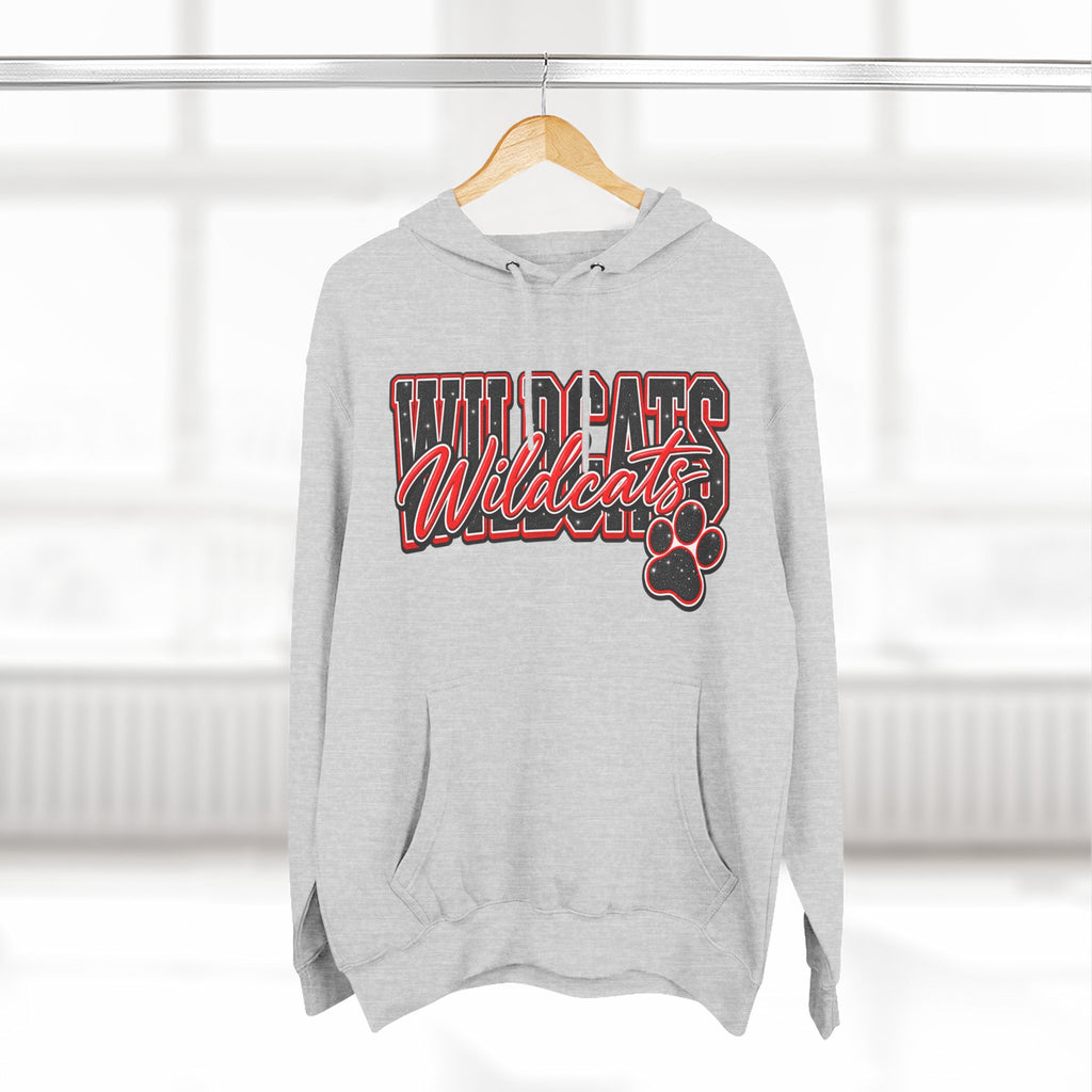 Three-Panel Fleece Hoodie