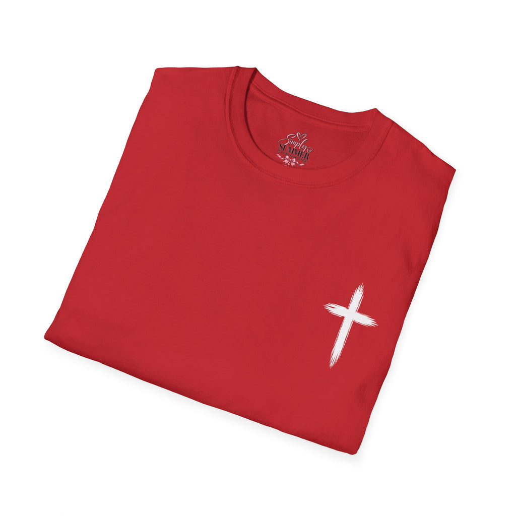 Christian Cross Pocket T-Shirt — Minimal Faith Graphic Tee