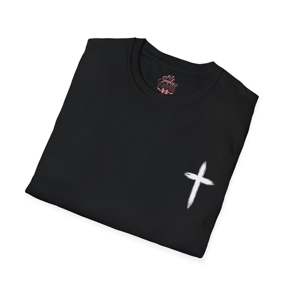 Christian Cross Pocket T-Shirt — Minimal Faith Graphic Tee