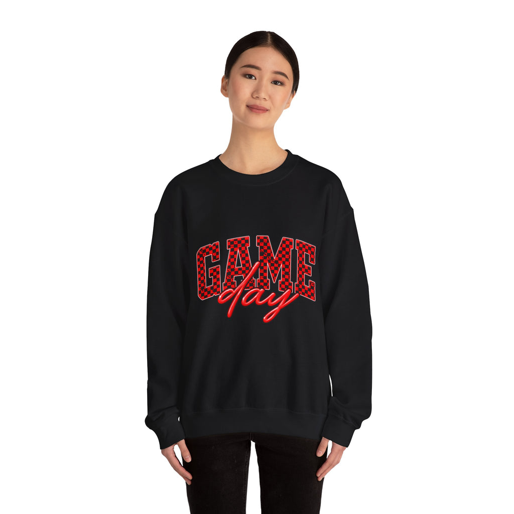 Game Day Crewneck Sweatshirt — Marquee Lettering Sports Pullover