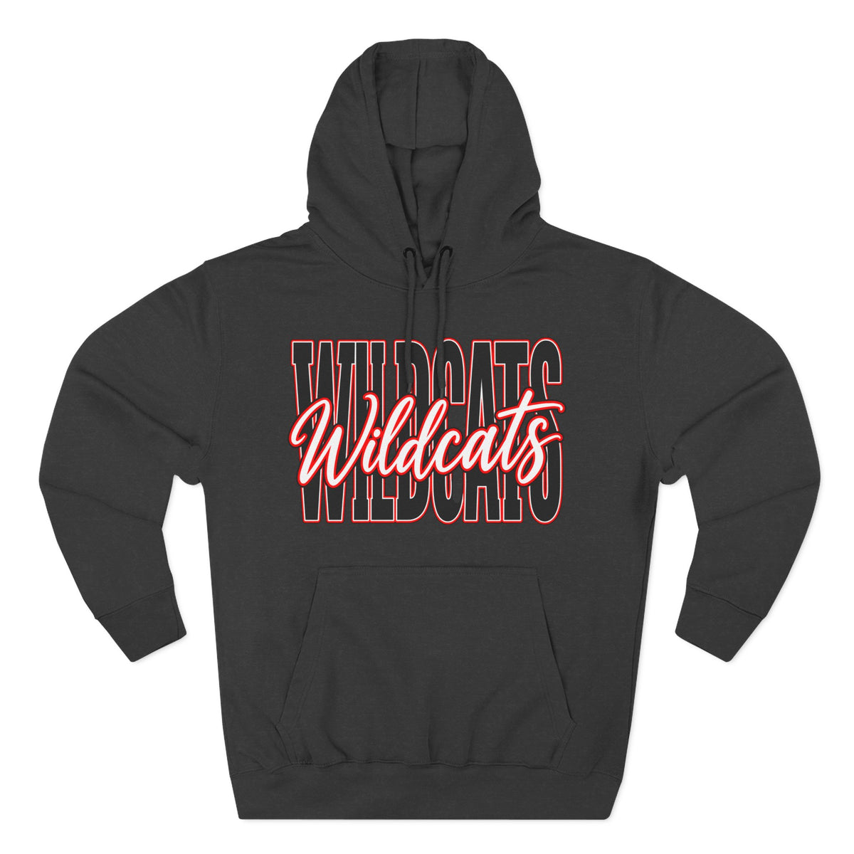 Three-Panel Fleece Hoodie