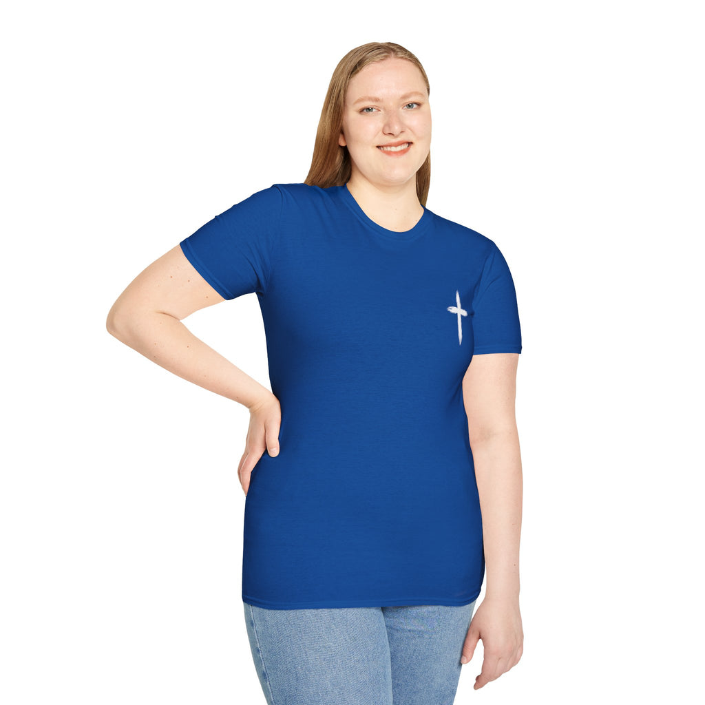 Christian Cross Pocket T-Shirt — Minimal Faith Graphic Tee