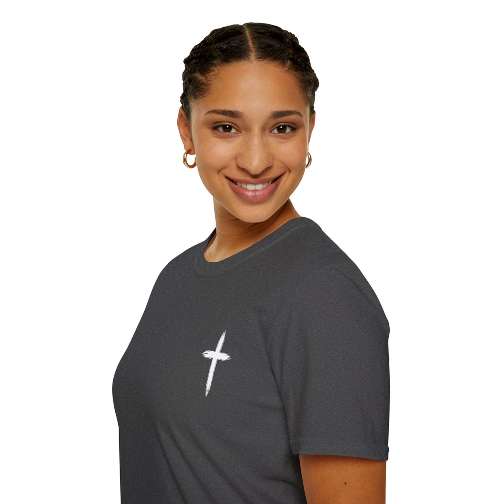 Christian Cross Pocket T-Shirt — Minimal Faith Graphic Tee