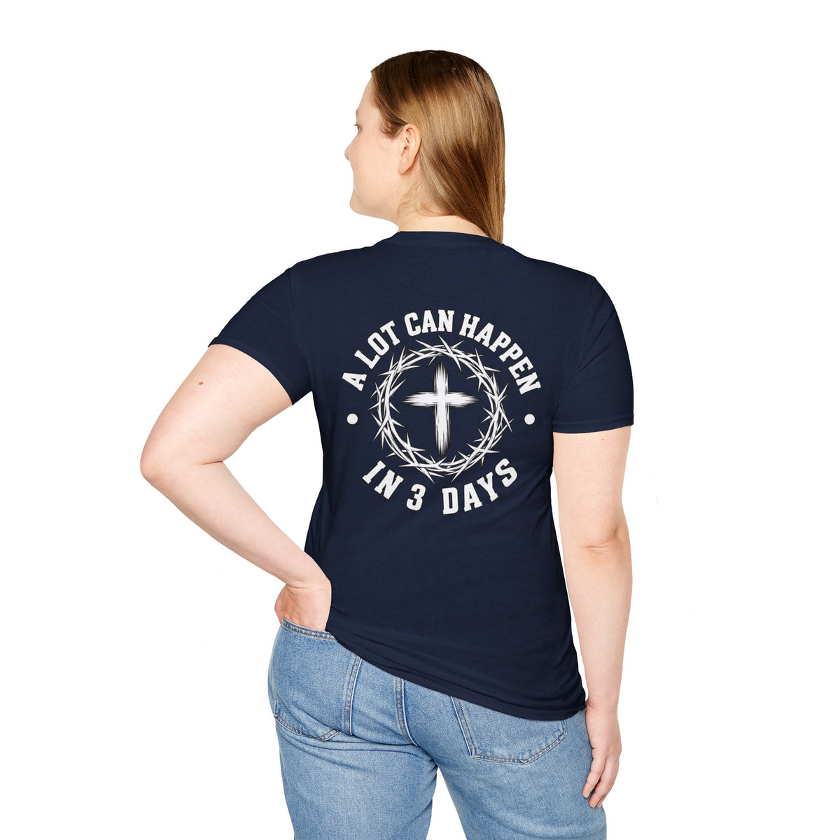 Christian Cross Pocket T-Shirt — Minimal Faith Graphic Tee
