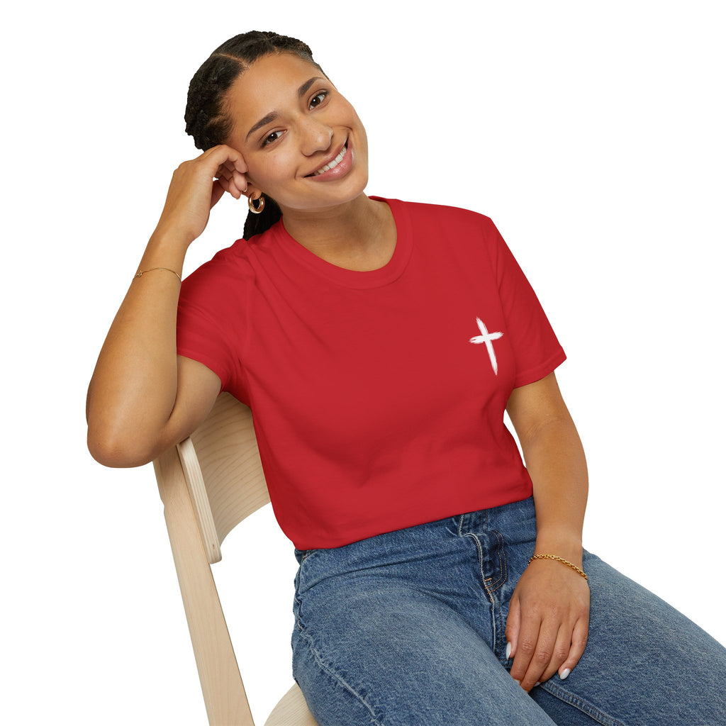 Christian Cross Pocket T-Shirt — Minimal Faith Graphic Tee