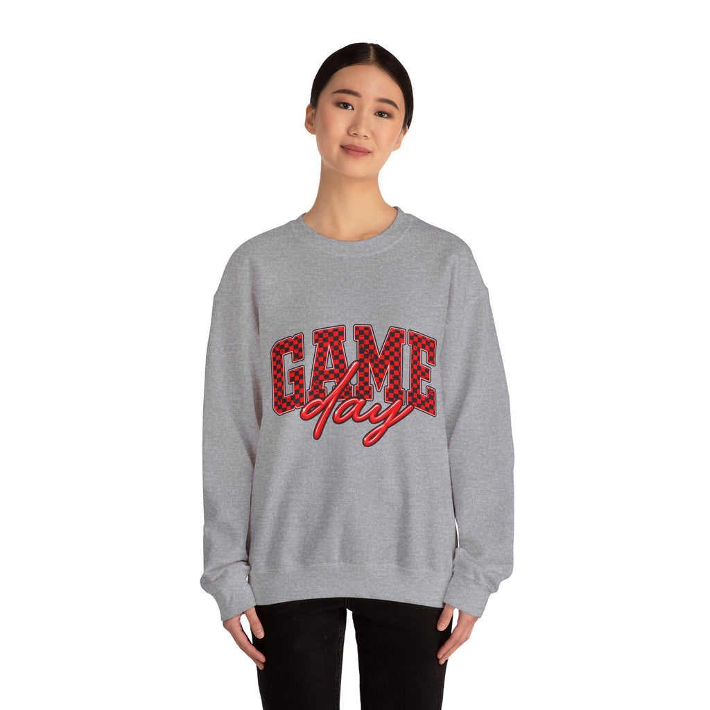Game Day Crewneck Sweatshirt — Marquee Lettering Sports Pullover