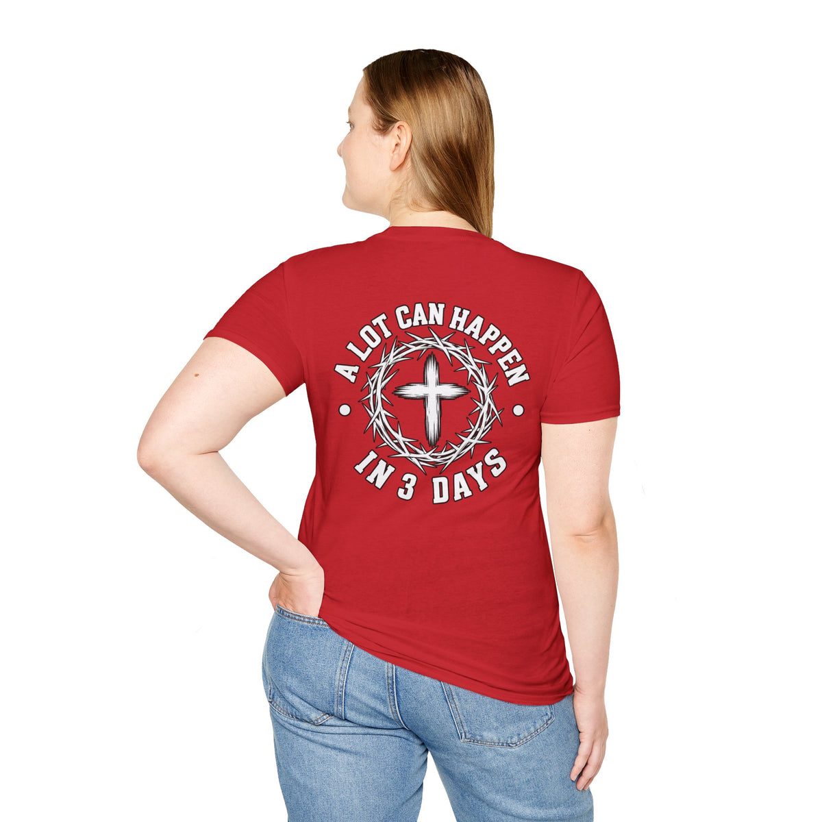 Christian Cross Pocket T-Shirt — Minimal Faith Graphic Tee