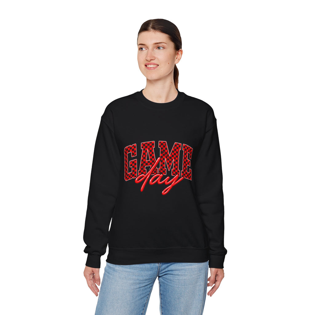 Game Day Crewneck Sweatshirt — Marquee Lettering Sports Pullover