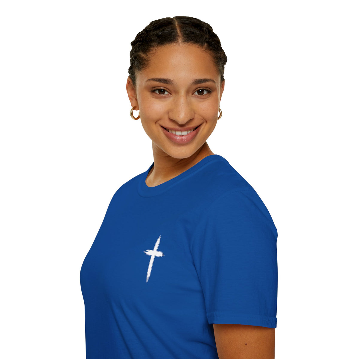 Christian Cross Pocket T-Shirt — Minimal Faith Graphic Tee