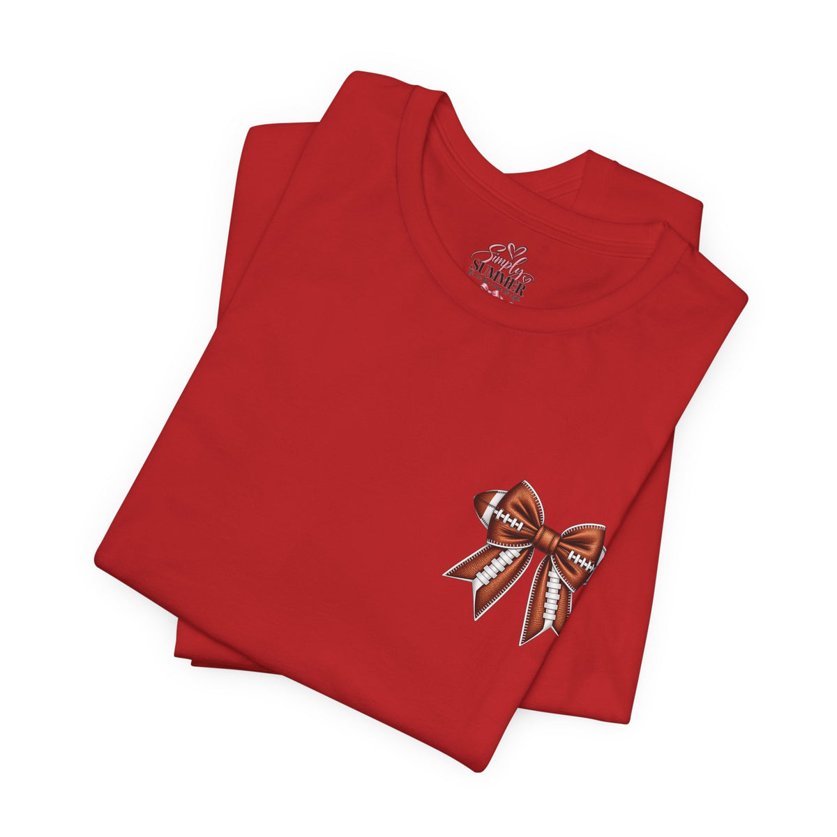 Football Mom T-Shirt — "My Heart Is On The Line" Graphic Tee for Game Day