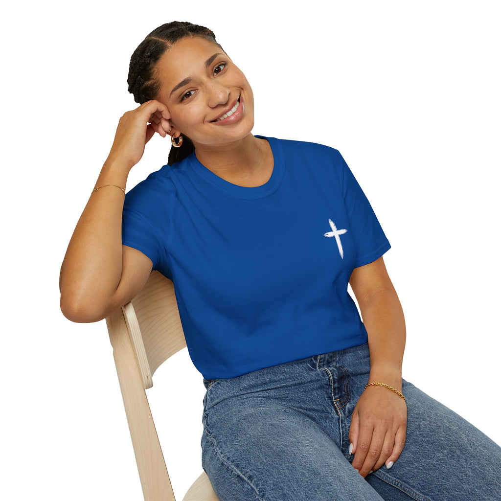 Christian Cross Pocket T-Shirt — Minimal Faith Graphic Tee