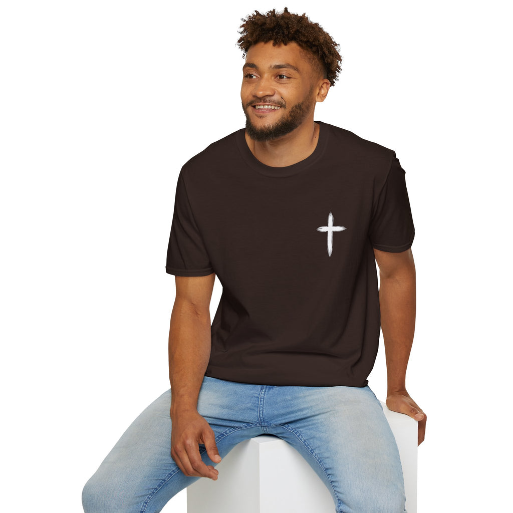 Christian Cross Pocket T-Shirt — Minimal Faith Graphic Tee