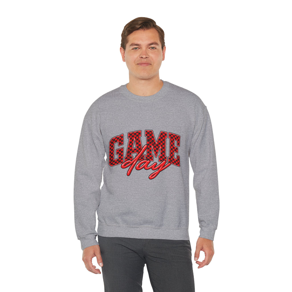 Game Day Crewneck Sweatshirt — Marquee Lettering Sports Pullover