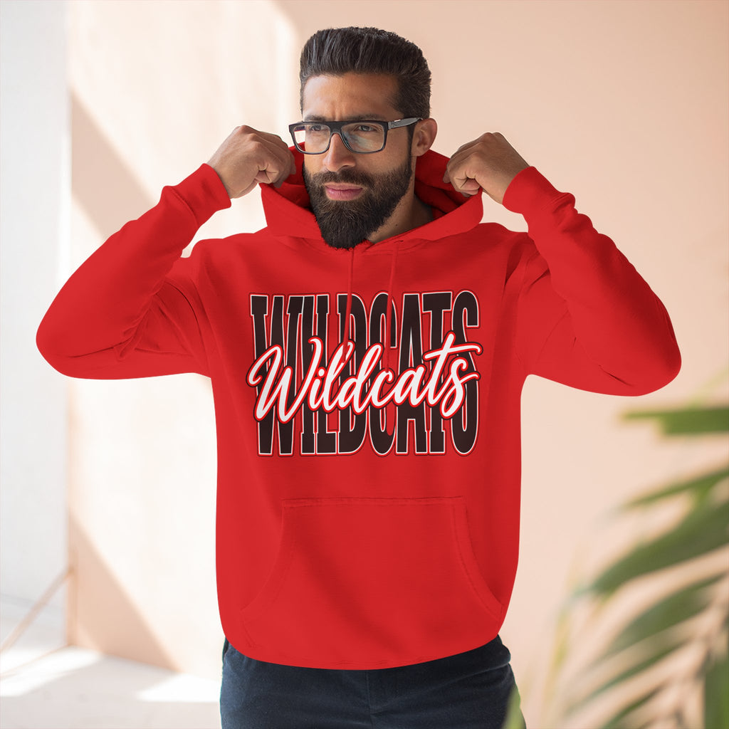 Three-Panel Fleece Hoodie