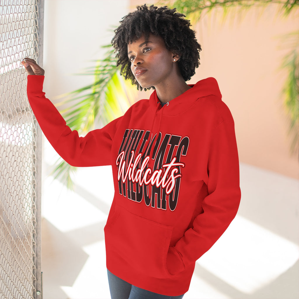 Three-Panel Fleece Hoodie