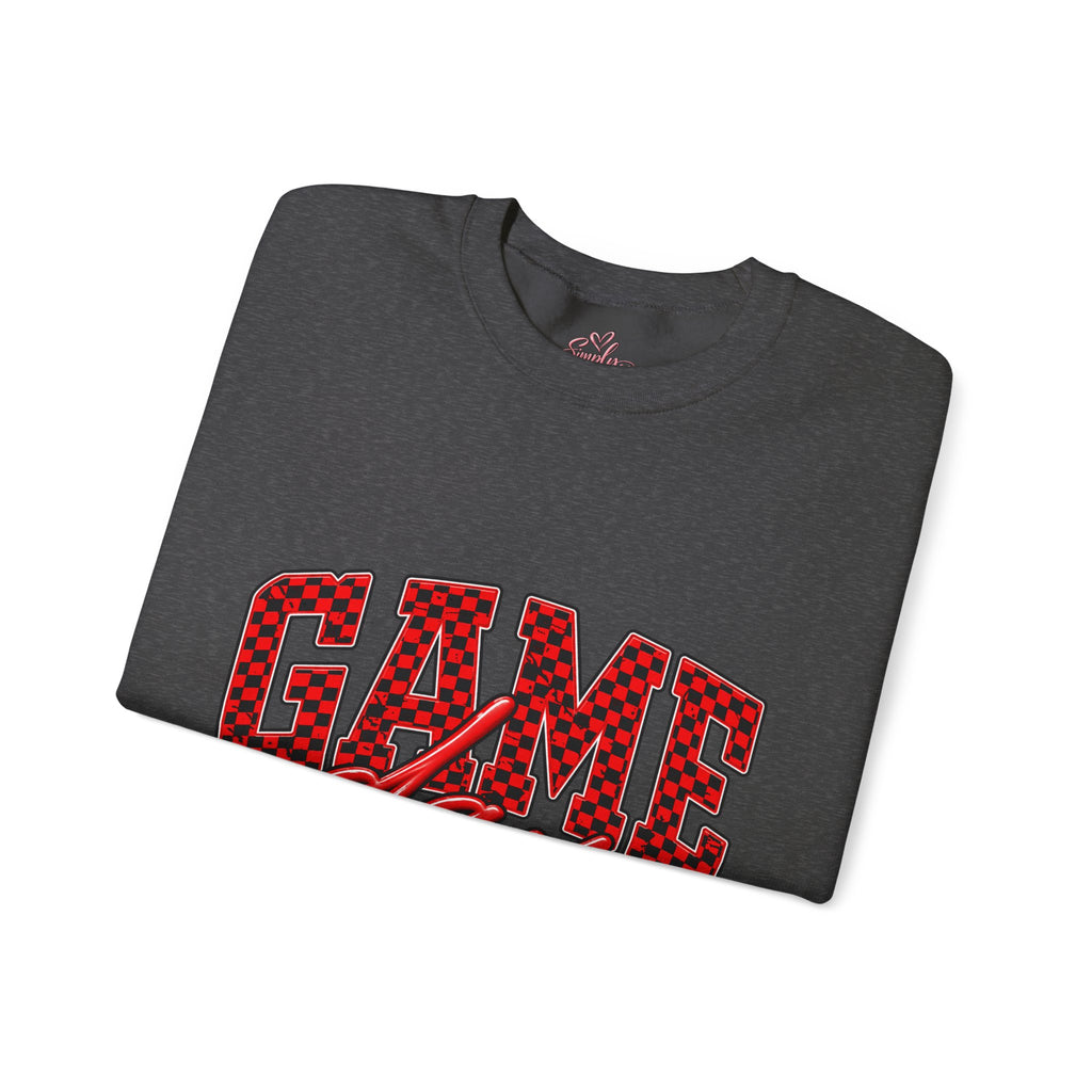 Game Day Crewneck Sweatshirt — Marquee Lettering Sports Pullover