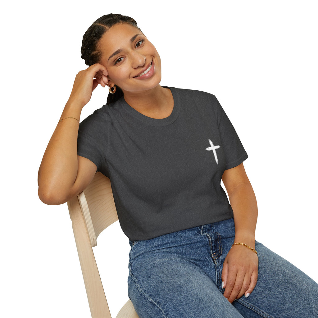 Christian Cross Pocket T-Shirt — Minimal Faith Graphic Tee