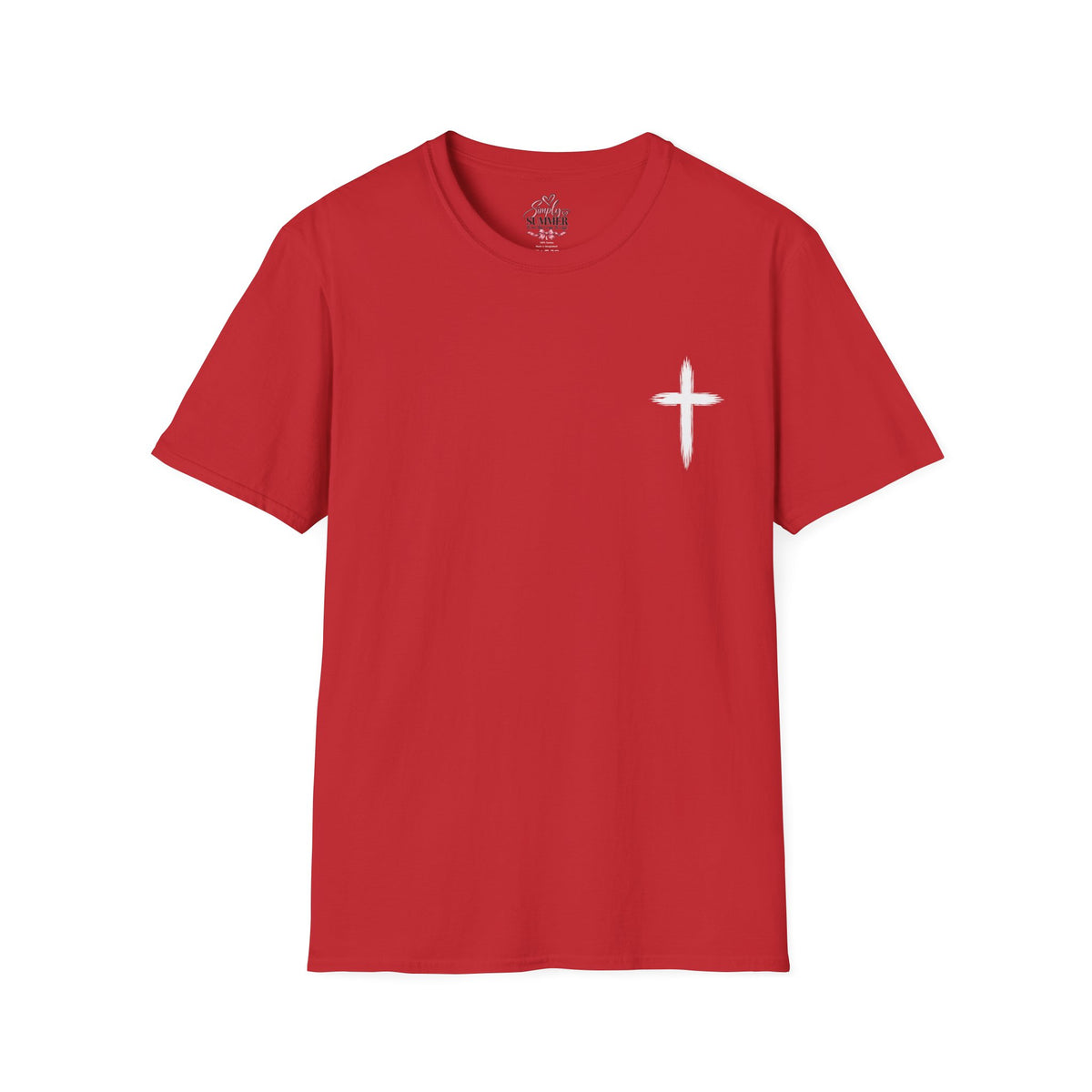 Christian Cross Pocket T-Shirt — Minimal Faith Graphic Tee