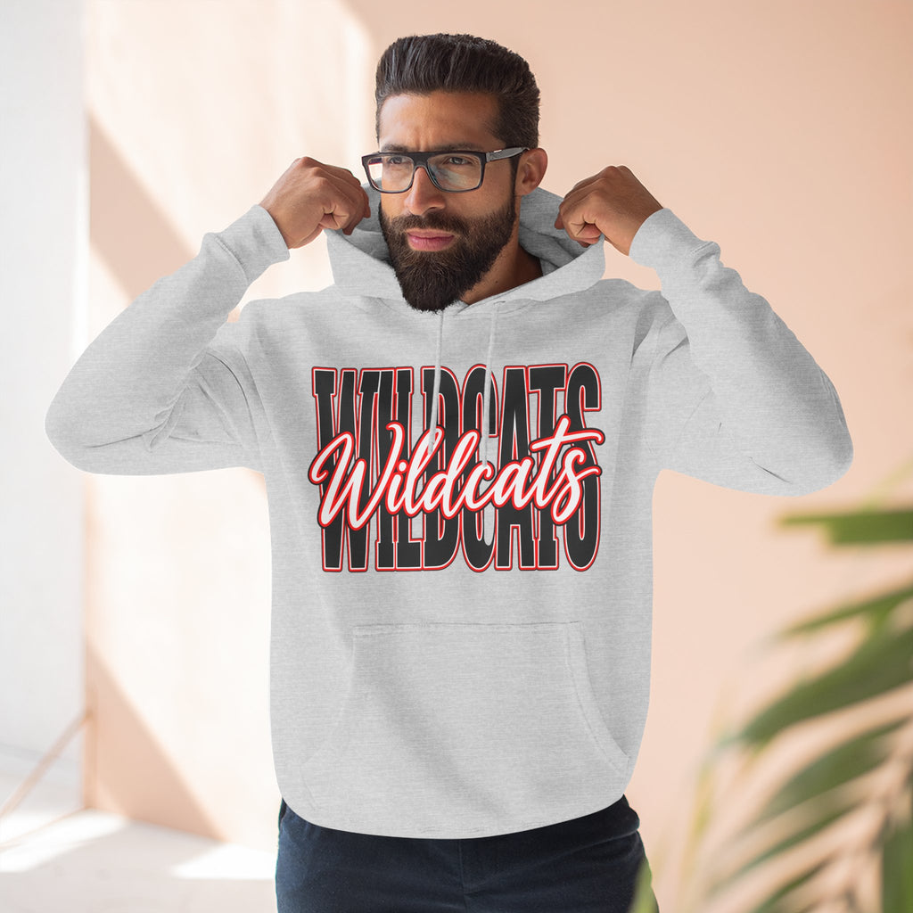 Three-Panel Fleece Hoodie
