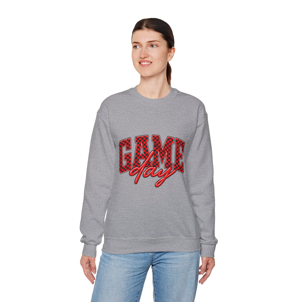 Game Day Crewneck Sweatshirt — Marquee Lettering Sports Pullover