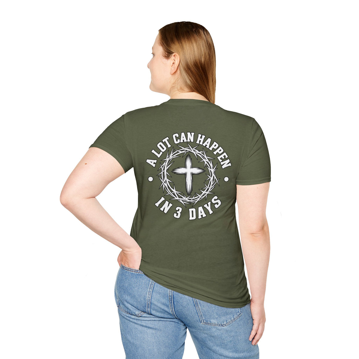 Christian Cross Pocket T-Shirt — Minimal Faith Graphic Tee