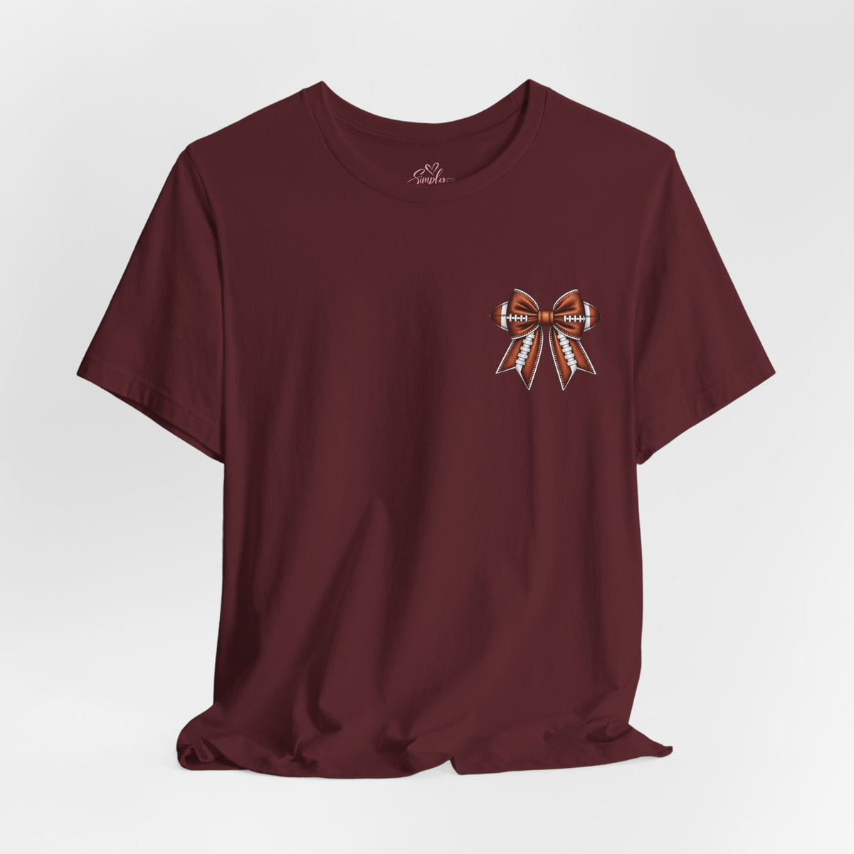 Football Mom T-Shirt — "My Heart Is On The Line" Graphic Tee for Game Day