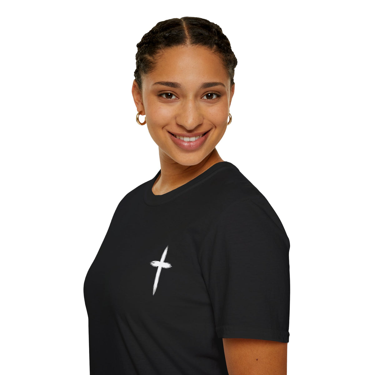 Christian Cross Pocket T-Shirt — Minimal Faith Graphic Tee