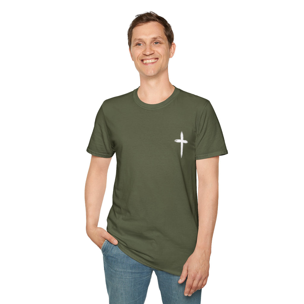 Christian Cross Pocket T-Shirt — Minimal Faith Graphic Tee