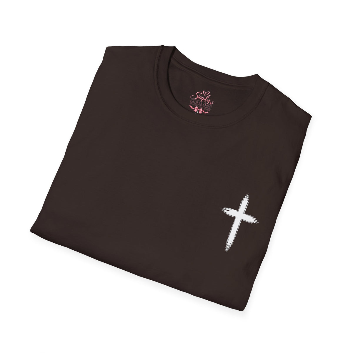 Christian Cross Pocket T-Shirt — Minimal Faith Graphic Tee