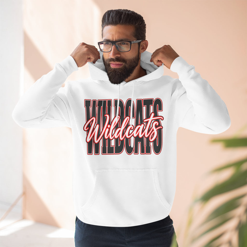 Three-Panel Fleece Hoodie