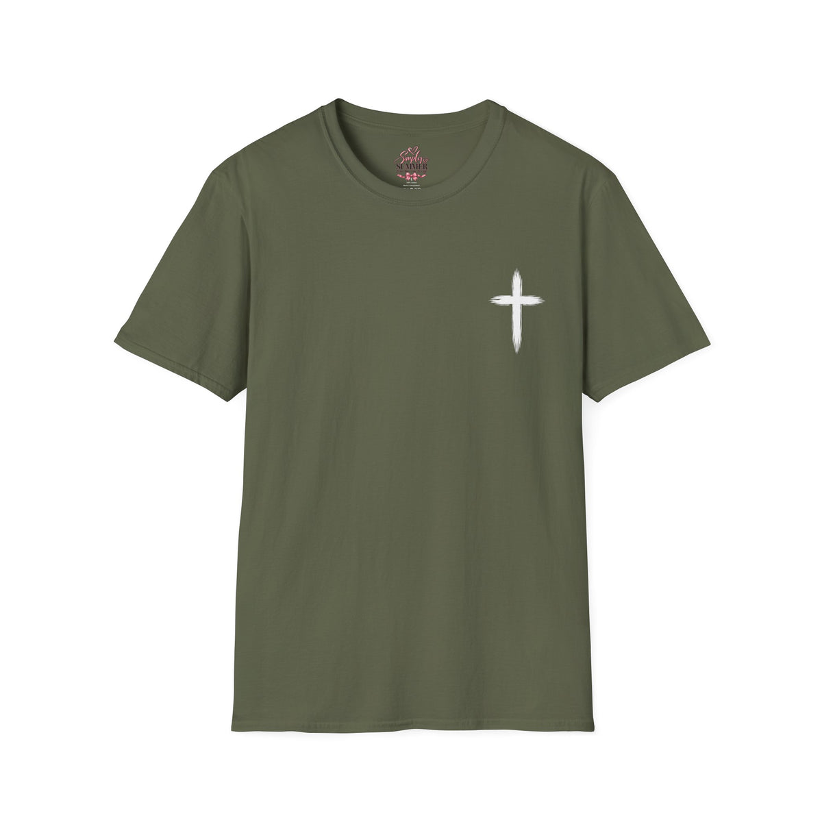 Christian Cross Pocket T-Shirt — Minimal Faith Graphic Tee